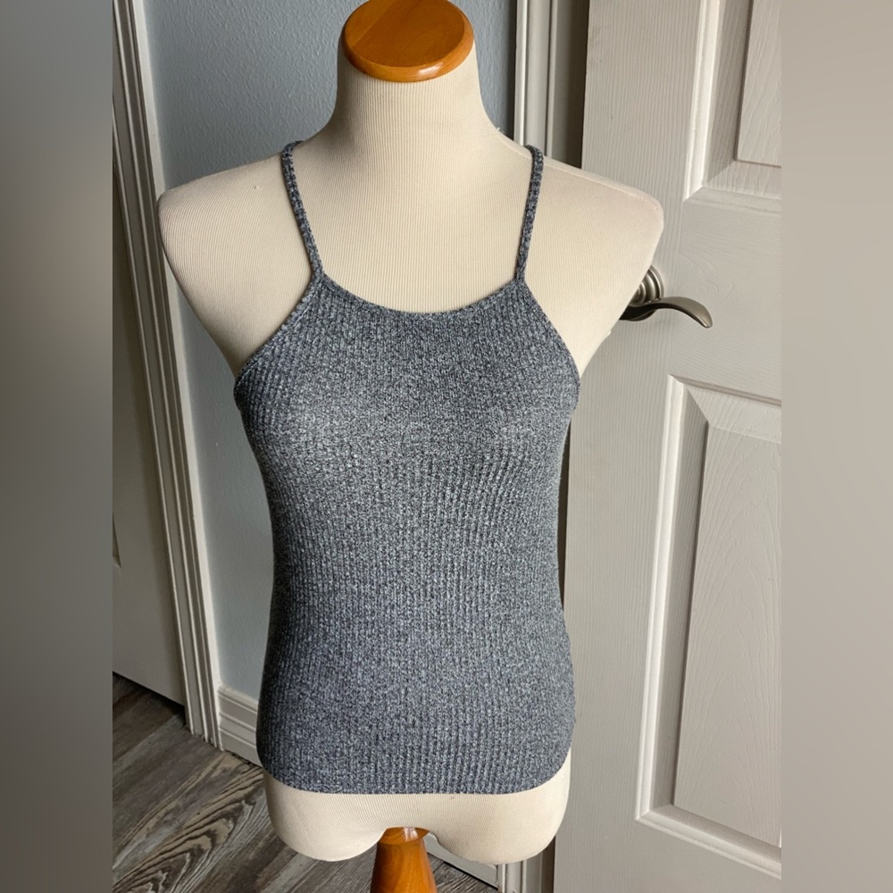 Purple Snow Ribbed Top